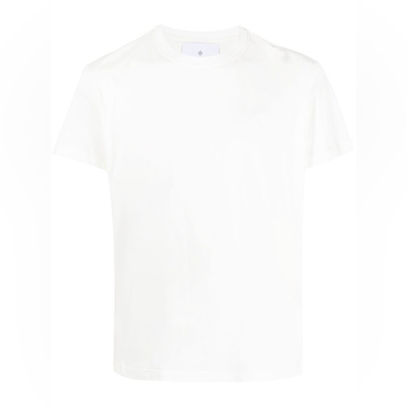 Tagliatore Men’s White Cotton Round Neck T-Shirt - Picture 9 of 10